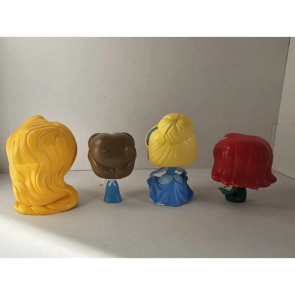 Disney Funko Princess Mini Figures Lot Cinderella‎ Belle Ariel Rapunzel